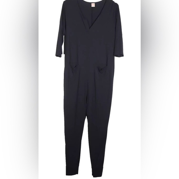 Smash + Tess Women’s Medium Black Monday Romper in Midnight One Piece 3/4 Sleeve - Picture 3 of 5